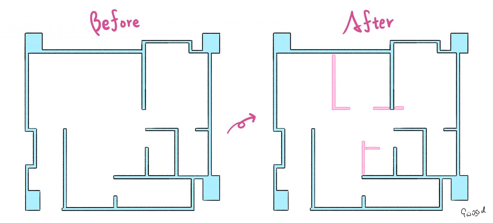 林口建案 平面圖 輕隔間 室內設計