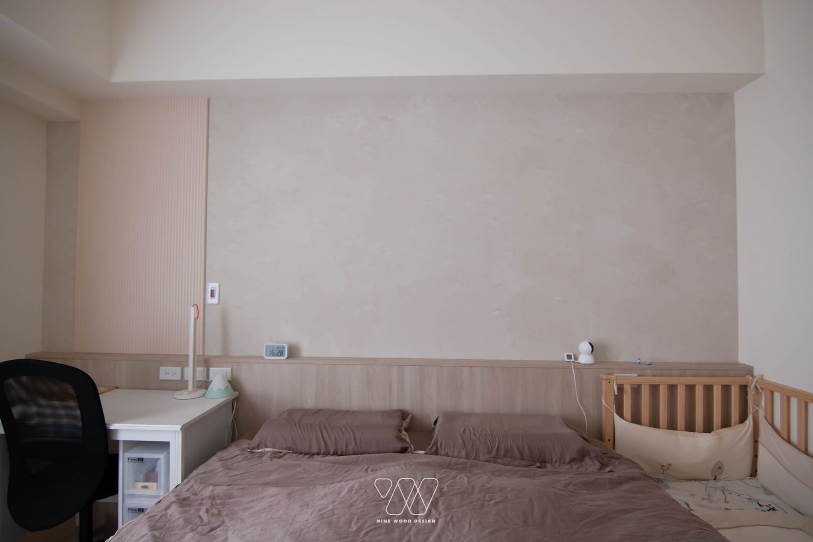 臥室 藝術漆 分布照明 室內設計